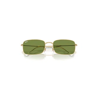 Ray Ban Rb3746 Sunglasses Arista Gold Frame Green Lenses 56-20