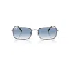 Ray Ban Rb3746 Sunglasses Gunmetal Frame Blue Lenses 59-20