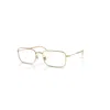 Ray Ban Rb3746v Optics  Arista Gold Fassung Klar Glas Polarisiert 56-20 In Arista Gold