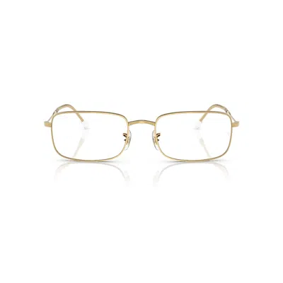 Ray Ban Rb3746v Optics Eyeglasses Arista Gold Frame Clear Lenses Polarized 54-20