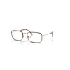 Ray Ban Rb3746v Optics  Gold Fassung Klar Glas Polarisiert 54-20 In Gold