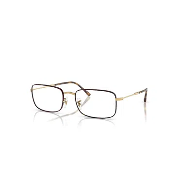 Ray Ban Rb3746v Optics  Gold Fassung Klar Glas Polarisiert 54-20