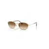 Ray Ban Rb3749 Sonnenbrillen Arista Gold Fassung Braun Glas 58-18 In Arista Gold