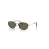 Ray Ban Rb3749 Sunglasses Gold Frame Green Lenses Polarized 58-18 In Gold