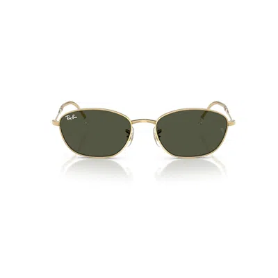 Ray Ban Rb3749 Sunglasses Arista Gold Frame Green Lenses 55-18