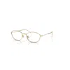 RAY BAN RB3749V OPTICS  ARISTA GOLD FASSUNG KLAR GLAS POLARISIERT 55-18