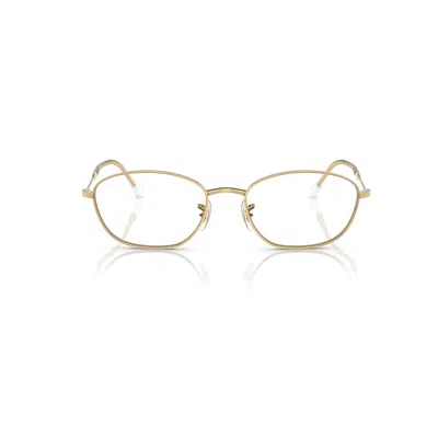 Ray Ban Rb3749v Optics Eyeglasses Arista Gold Frame Clear Lenses Polarized 53-18