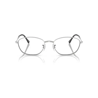 Ray Ban Rb3749v Optics Eyeglasses Silver Frame Clear Lenses Polarized 53-18