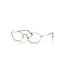 Ray Ban Rb3749v Optics  Kupfer Fassung Klar Glas Polarisiert 55-18 In Kupfer