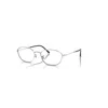 Ray Ban Rb3749v Optics  Silber Fassung Klar Glas Polarisiert 55-18 In Silber