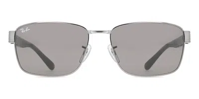 Ray Ban Rb3750 004/b1 Men's Sunglasses Gunmetal Size 59 In Gray