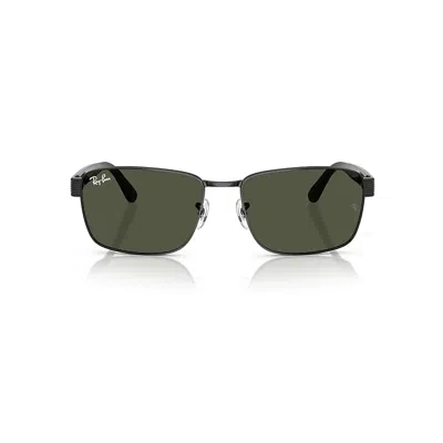 Ray Ban Rb3750 Sunglasses Black Frame Green Lenses 59-18