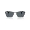 RAY BAN RB3750 SONNENBRILLEN HAVANA GRAU FASSUNG BLAU GLAS 62-18