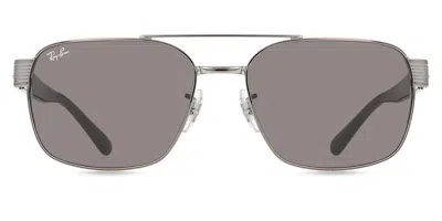 Ray Ban Rb3751 004/b1 Men's Sunglasses Gunmetal Size 61 In Black