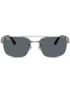 Ray Ban Rb3751 Sunglasses Havana Grey Frame Blue Lenses 58-17 In Silver