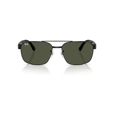 Ray Ban Rb3751 Sunglasses Black Frame Green Lenses 58-17