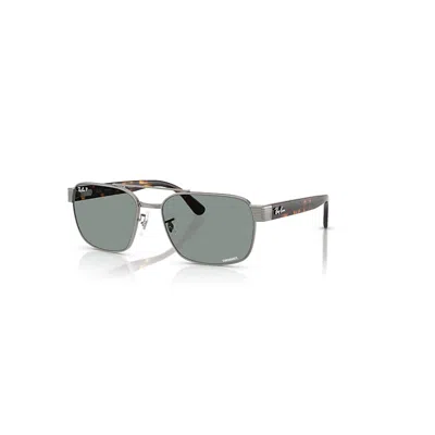 Ray Ban Rb3751ch Chromance Sonnenbrillen Havana Fassung Blau Glas Polarisiert 58-17