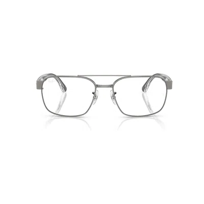 Ray Ban Rb3751v Optics Eyeglasses Black On Transparent Frame Clear Lenses Polarized 56-17