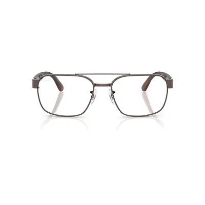 Ray Ban Rb3751v Optics Eyeglasses Havana Brown Frame Clear Lenses Polarized 58-17