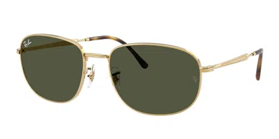 RAY BAN RB3754 001/31 MEN'S SUNGLASSES GOLD SIZE 60