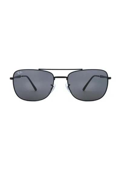 Ray Ban Rb3755 Rectangle Sunglasses In Black
