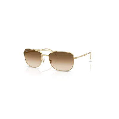 Ray Ban Rb3755 Sonnenbrillen Arista Gold Fassung Braun Glas 59-19