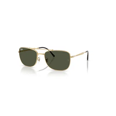 Ray Ban Rb3755 Sunglasses Arista Gold Frame Green Lenses 59-19