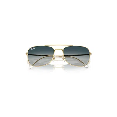 Ray Ban Rb3755 Sunglasses Arista Gold Frame Grey Lenses 62-19