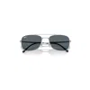 Ray Ban Tinted-lenses Double-bridge Sunglasses In Silver