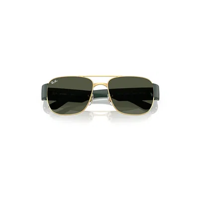 Ray Ban Rb3756 Sunglasses Sand Black Frame Green Lenses 59-18