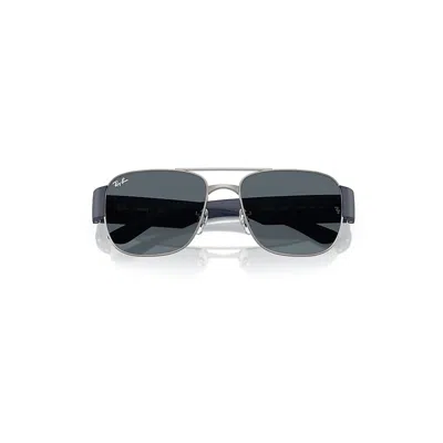 Ray Ban Rb3756 Sunglasses Sand Dark Blue Frame Blue Lenses 59-18