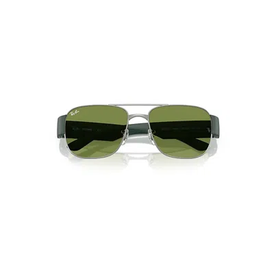 Ray Ban Rb3756 Sunglasses Sand Green Frame Green Lenses 59-18