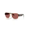 Ray Ban Sunglasses Unisex Rb3756ch Chromance - Sand Brown Frame Violet Lenses Polarized 59-18 In Sand Braun