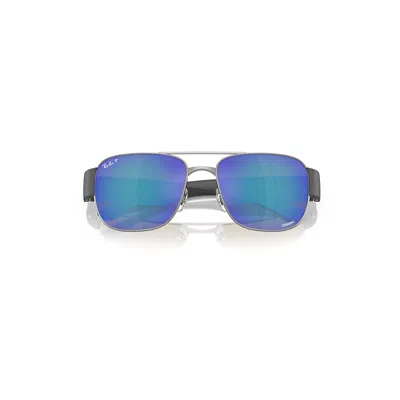 Ray Ban Rb3756ch Chromance Sunglasses Sand Grey Frame Grey Lenses Polarized 56-18