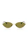 Ray Ban Womens Rb3757 Kai Oval-frame Metal Sunglasses Gold In Gold