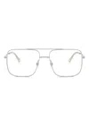 Ray Ban Rb3758v Square-frame Glasses In Metallic