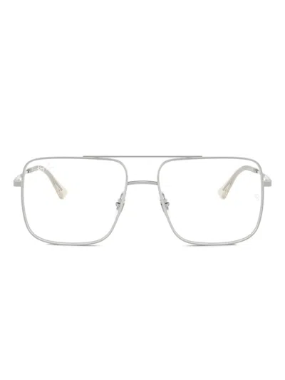 Ray Ban Rb3758v Square-frame Glasses In Metallic