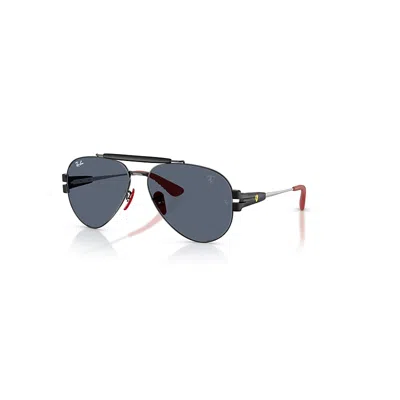 Ray Ban Rb3762m Scuderia Ferrari Collection Sonnenbrillen Matt Schwarz Fassung Grau Glas 58-14