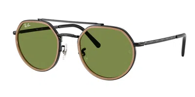 Ray Ban Rb3765 92794e Men's Sunglasses Brown Size 53 In Black