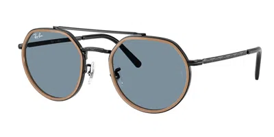 Ray Ban Rb3765 9279r5 Occhiali Da Sole Marroni Per Uomo In Blue
