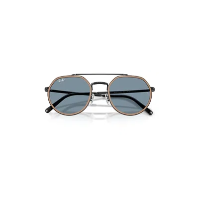 Ray Ban Rb3765 Sunglasses Black Frame Blue Lenses 53-22