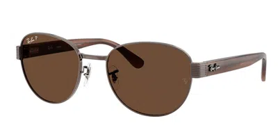 Ray Ban Rb3766ch Polarized 9259an Occhiali Da Sole Marroni Per Uomo In Brown