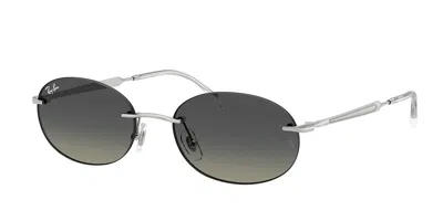 RAY BAN RB3767 003/11 MEN'S SUNGLASSES SILVER SIZE 54