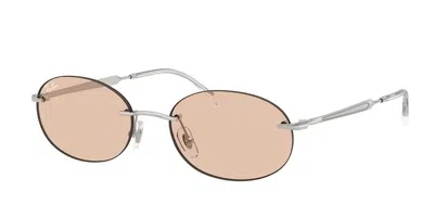 RAY BAN RB3767 003/MG MEN'S SUNGLASSES SILVER SIZE 54