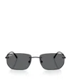 Ray Ban Rb3768 Metal Irregular Sunglasses In Black