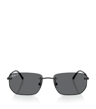 RAY BAN RB3768 METAL IRREGULAR SUNGLASSES