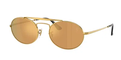 Ray Ban Rb3775m F133w4 Men's Sunglasses Gold Size 54 In Neutral