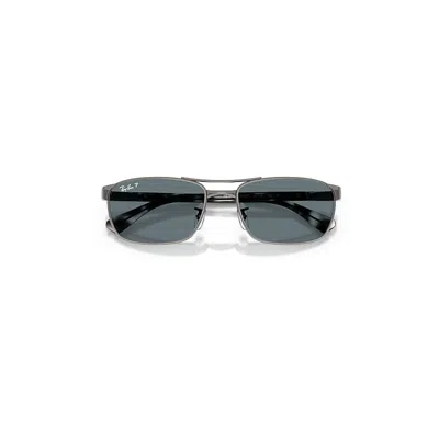 Ray Ban Rb3778 Sunglasses Havana Grey Frame Blue Lenses Polarized 60-18 In Gray