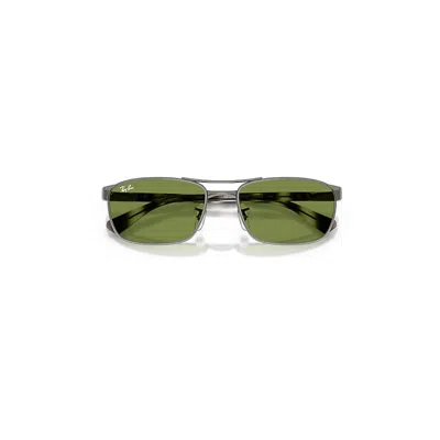 Ray Ban Rb3778 Sunglasses Havana Grey Frame Green Lenses 60-18 In Gray