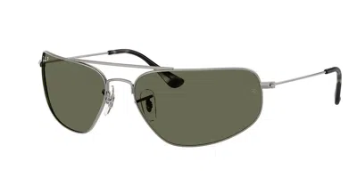 Ray Ban Rb3780 Polarized 004/58 Occhiali Da Sole Gunmetal Per Uomo In Green